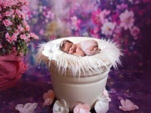 Newborn composite scene