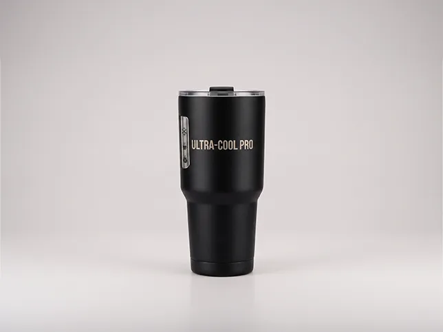 Insulated tumbler before four feature callouts were added for an Amazon A+ content module
