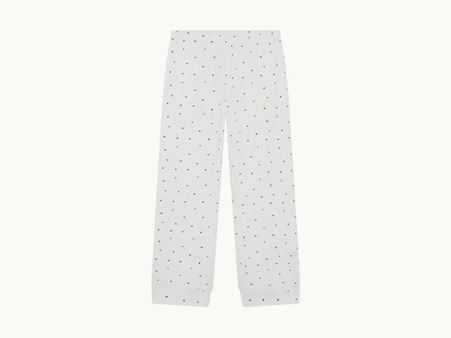 White polka dot trousers after cropping, resizing and listing optimisation