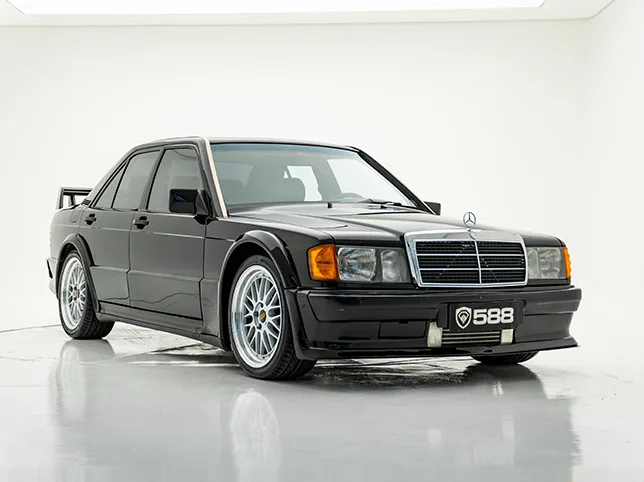 Classic saloon car before the studio backdrop was replaced