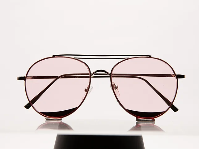 Wire-framed glasses before being cut out to a transparent PNG