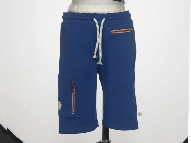 Drawstring sweat shorts before the colour was matched from blue to burgundy