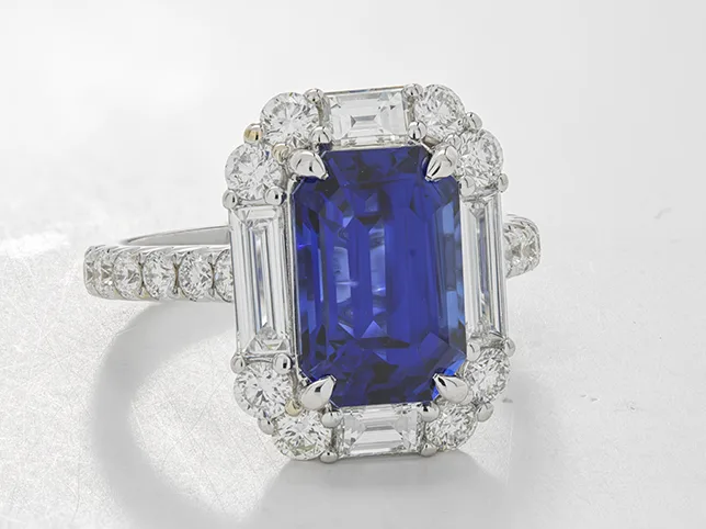 Ring before metal polishing retouch showing surface marks