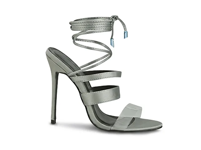 Strappy heel after retouching