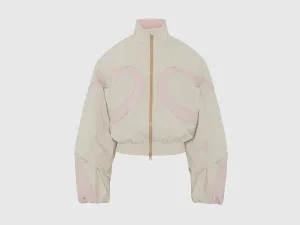Cropped bomber ghost mannequin