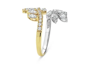 Two-tone bow ring retouching