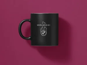 Background colour change for a mug