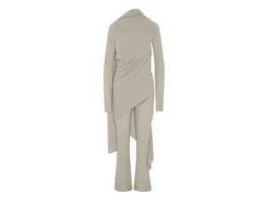 Draped dress wrinkle removal