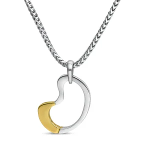 Moon pendant and chain retouching