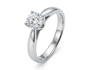 Solitaire engagement ring retouching
