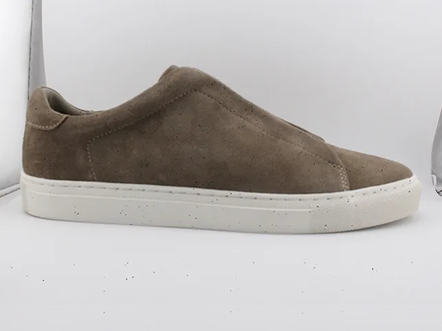 Suede sneaker before retouching