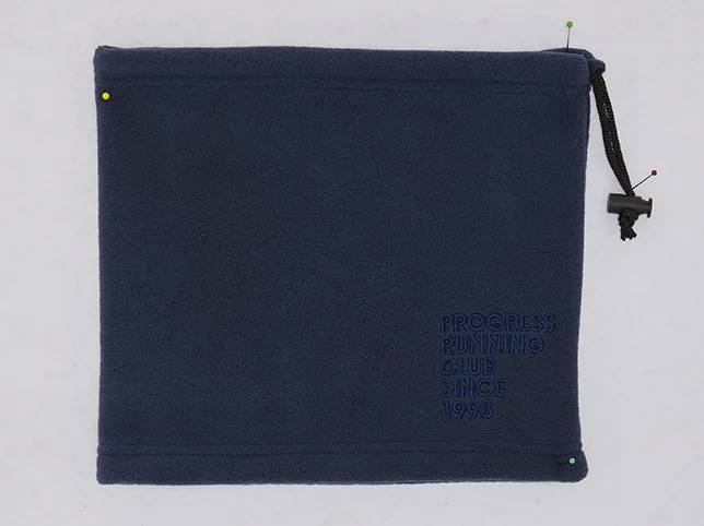 Navy canvas pouch before background removal with the item itself untouched