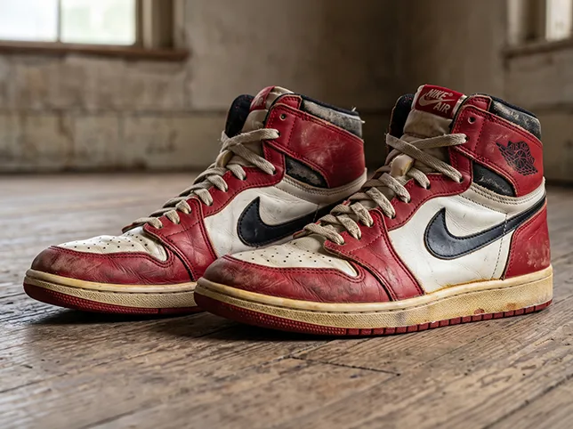 Retro high-tops before retouching