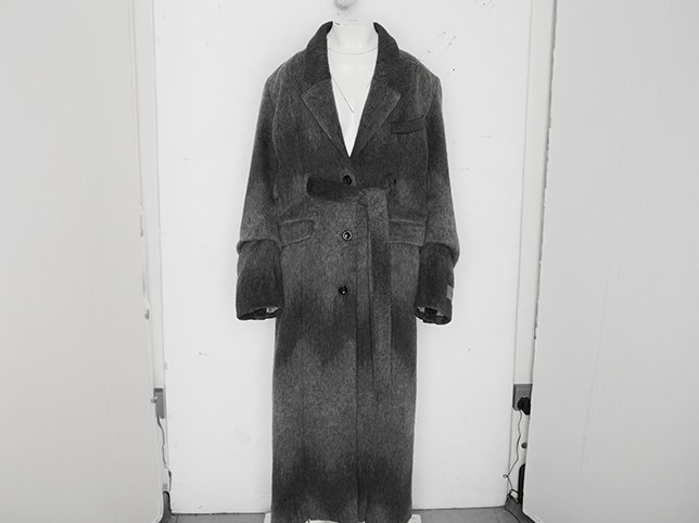 V-neck dress on a mannequin before ghost mannequin editing